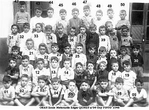 ORAN - ecole edgar quinet maternelle 1948